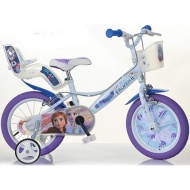Jégvarázs 2 fehér-lila színű gyerek bicikli 14-es méretben  - Dino Bikes kerékpár