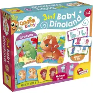 Carotina baby: Dinoland 3 az 1-ben memo, puzzle és párosító játék - Lisciani