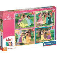 Disney Hercegnők 4az1-ben Supercolor puzzle - Clementoni