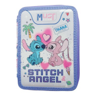 Must: Disney Stitch&amp;Angel emeletes töltött tolltartó 15x5x21cm