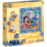 Luna: Stitch Hawaii hangulat 64db-os keretes színezhető puzzle