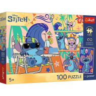 Disney Stitch Strandnapok 100db-os UFT puzzle poszterrel - Trefl