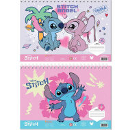 Luna: Disney Stitch kreatív színezhető vázlatfüzet matricákkal és sablonnal több változatban
