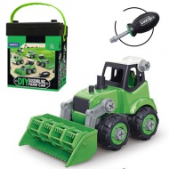 DIY csináld magad összeszerelhető mezőgazdasági munkagép csavarhúzóval tárolódobozban