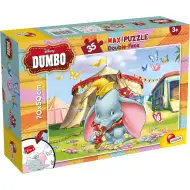 Disney Dumbo 2 az 1-ben 35db-os maxi puzzle és színező 70x50cm - Lisciani