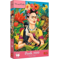 Frida Kahlo - Dzsungelportré 1000db-os prémium puzzle - Trefl
