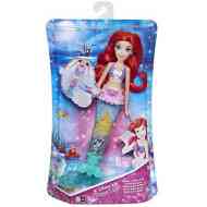 Disney Princess: Ariel csillogós villogó uszonnyal 28cm - Hasbro