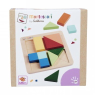 Eichhorn: Fa Montessori Szín- és Formakirakó – Logikai játék kis kezeknek - Simba Toys