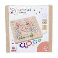 Eichhorn: Fa Montessori Geoboard – Formák, fantázia és finommotorika fejlesztése - Simba Toys