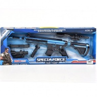 Elektromos rohampuska kiegészítőkkel, fénnyel és hanggal