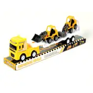 Építőipari kamion 2db munkagéppel