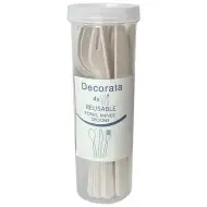 Decorata újrahasználható evőeszköz 12db-os szett