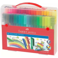 Faber-Castell: Connector Filctoll Készlet – 80 db-os szett praktikus műanyag tárolóban