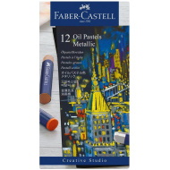 Faber-Castell: Olajpasztell kréta metál színek 12db-os szett