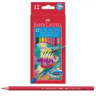 Faber-Castell: Aquarell színesceruza készlet 12db + 1db ecset