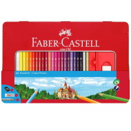 Faber-Castell: Színes ceruza szett fém dobozban 48db-os