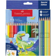 Faber-Castell: Dinoszauruszos színes ceruza szett 18+6db