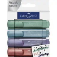 Faber-Castell: 1546 Metál szövegkiemelő készlet 4db-os szett