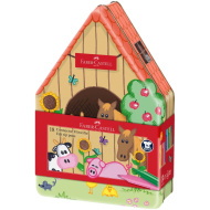 Faber Castell: Connector filctoll készlet 18db-os Farm mintás fém dobozban