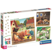 Farm pillanatok 3x48db-os Super Color puzzle - Clementoni