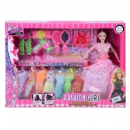 Fashion Girl nagy baba szett ruhákkal és kiegészítőkkel