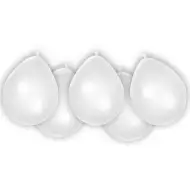 Fehér latex lufi 8db-os szett