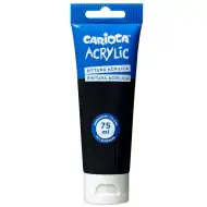 Acrylic 75ml-s akril festék fekete színben - Carioca