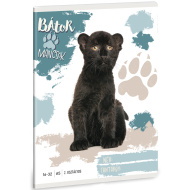 Ars Una: Bátor Mancsok - Fekete párduc 2. osztályos vonalas füzet A/5 16-32