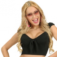 Fekete szalag top felnőtt M méret