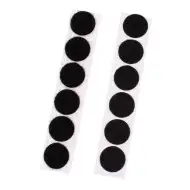 PlayBox: Fekete öntapadós tépőzár 20mm 12db-os szett