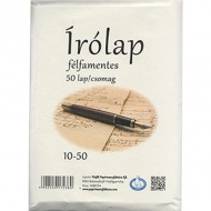 Félfamentes borítékos írólap 50db 10-50