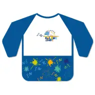 Ars Una: Vízálló hosszú ujjú festőkötény - Blue Splash