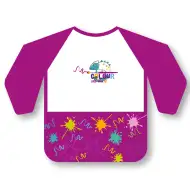 Ars Una: Vízálló hosszú ujjú festőkötény - Pink Splash