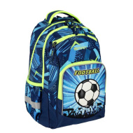 Spirit: Football 3D mintás lekerekített iskolatáska, hátizsák 34x26x44cm