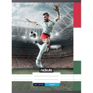 Nebulo: Tűzött vonalas foci HUN mintás füzet 81-32 A/4
