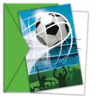 Gólöröm focis party meghívó borítékkal 6db-os szett