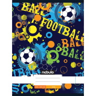 Nebulo: Tűzött sima Football labda mintás füzet 80-32 A/4