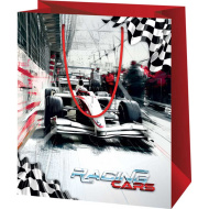 Formula-1 autós nagy ajándéktáska 26x13x33cm