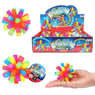 Fun Szivárványszínű világító pattogó labda 1db