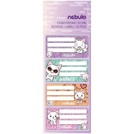Nebulo: Cicás füzetcímke 12db-os szett