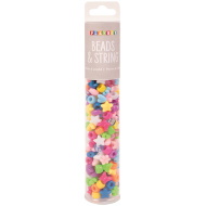 PlayBox: Színes vegyes formák fűzhető gyöngyök 200db