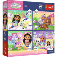 Gabi babaháza 4x88 db-os prémium plusz kids puzzle poszterrel - Trefl