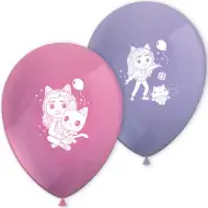 Gabi babaháza mintás latex lufi 8db-os szett