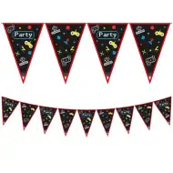 Gamer mintás party zászlófüzér
