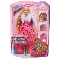 Barbie Princess Adventure: Hercegnő baba pink szettben - Mattel