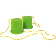 LENA: Eco pot gólyaláb vödrös lépegető játék zöld színben