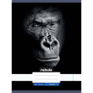 Nebulo: Tűzött vonalas gorilla mintás füzet 81-32 A/4