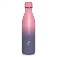 Rózsaszín-lila duplafalú fémkulacs 500ml
