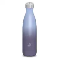 Világoskék-lila duplafalú fémkulacs 500ml