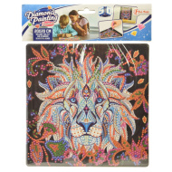 Gyémántszemes kirakó: Oroszlán gyémántfestő szett 20x20cm